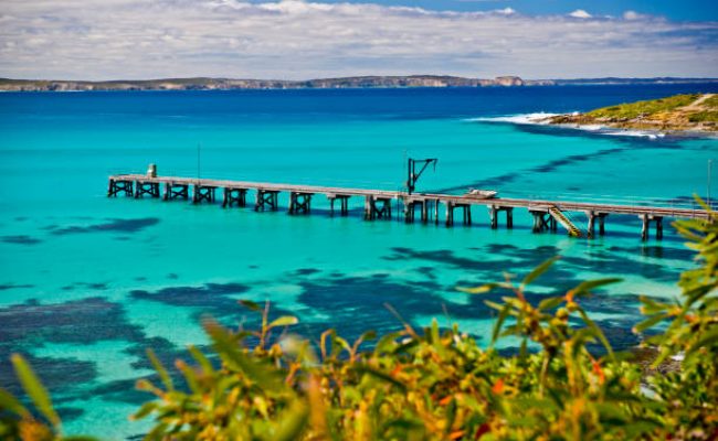 Image of the most famous and beautiful Vivonne Bay on Kangaroo Island in South Australia